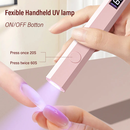 Mini UV Nail Lamp Pen – Portable Gel Nail Dryer